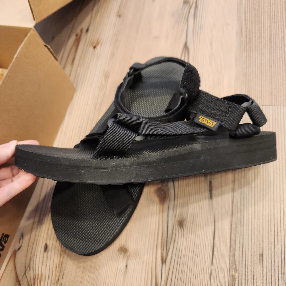 Teva Men's Mid Universal Black Sandal Size 12